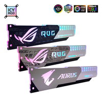 Aluminiowy wspornik GPU Aorus 5V3Pin uchwyt VGA RGB MSI ROG NVIDIA A-RGB pozioma karta graficzna wsparcie Metal AURA 12V MOD dostosuj 4